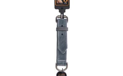 Spotted! Pro Leren Halsband Grijs 55cm